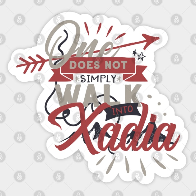 One does not simply walk into Xadia Sticker by firlachiel